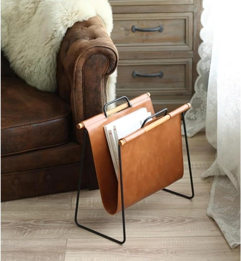 新品】マガジンラック バスケット付き シャビーホワイト 可愛い